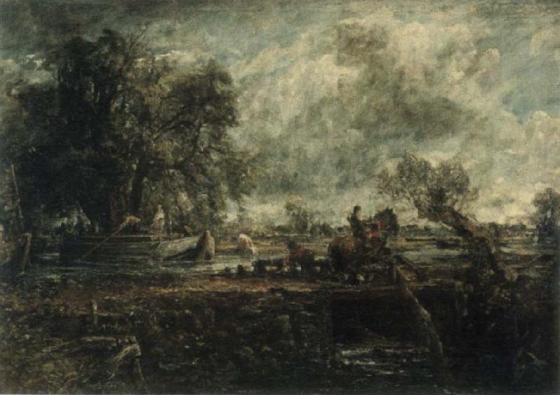 John Constable A Study for The Leaping Horse oil painting picture